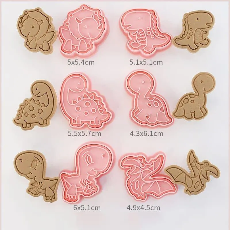Cartoon Animal Shaped Cookie Cutters 6 pcs Set