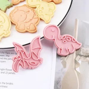 Cartoon Animal Shaped Cookie Cutters 6 pcs Set