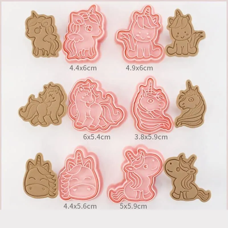 Cartoon Animal Shaped Cookie Cutters 6 pcs Set