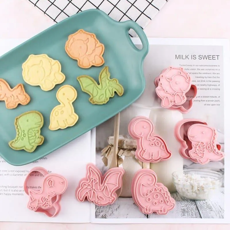 Cartoon Animal Shaped Cookie Cutters 6 pcs Set