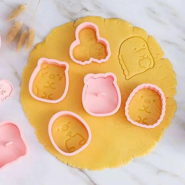Cartoon Animal Shaped Cookie Cutters 6 pcs Set