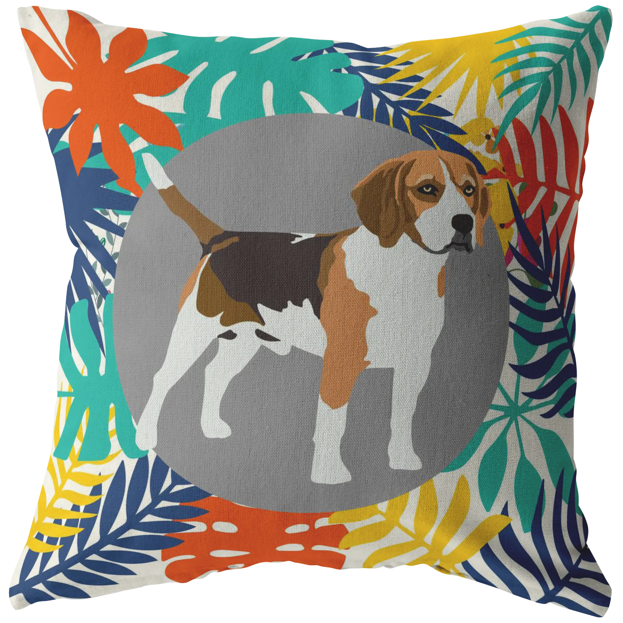 Custom Colorful Leaves Pillow
