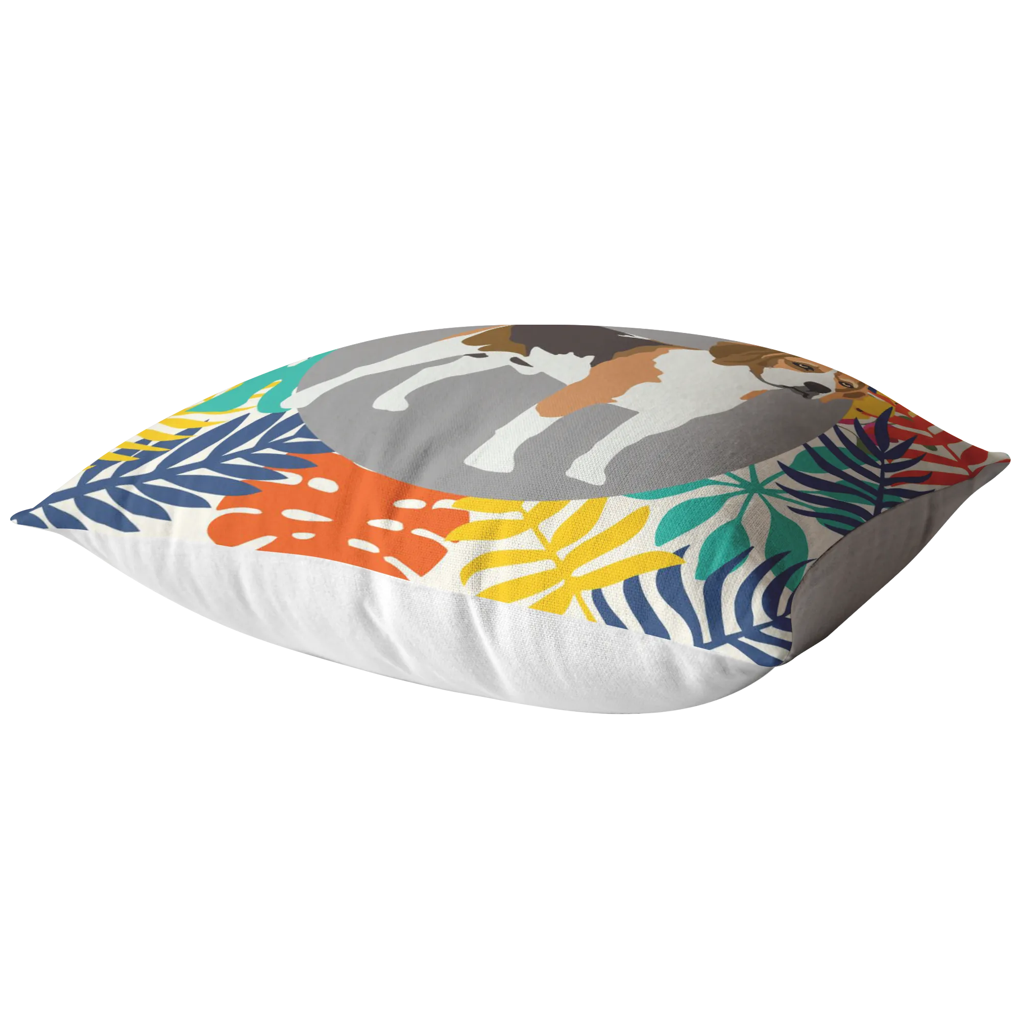 Custom Colorful Leaves Pillow
