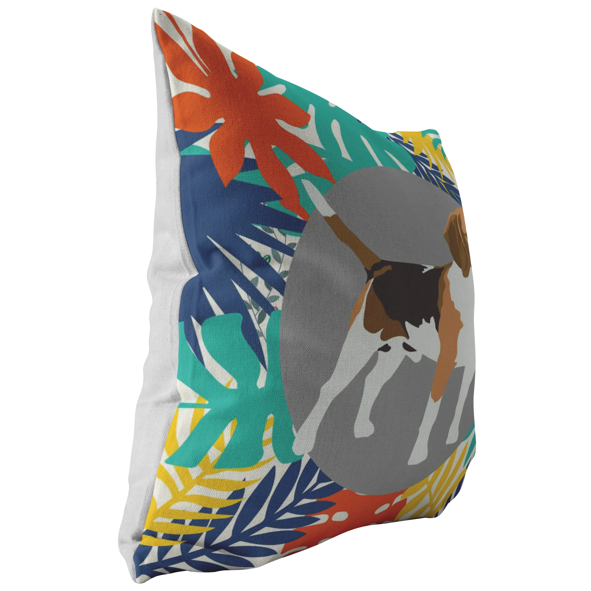 Custom Colorful Leaves Pillow