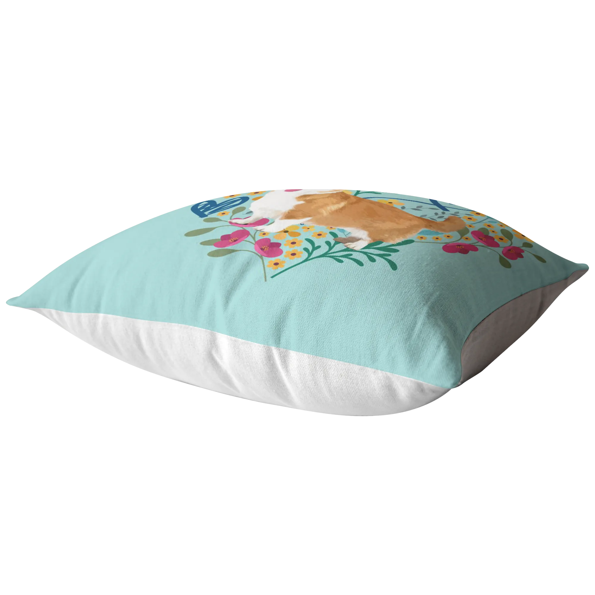 Custom Heart Shape Flower Pillow