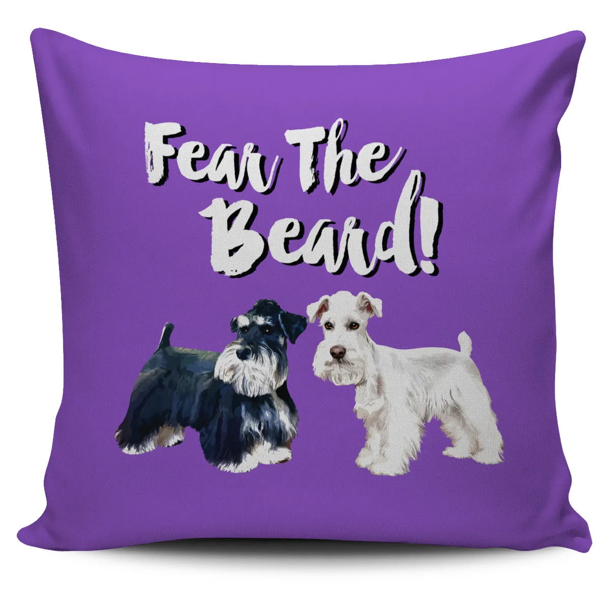 Custom "Fear The Beard" Pillows (Background color can change to anything)