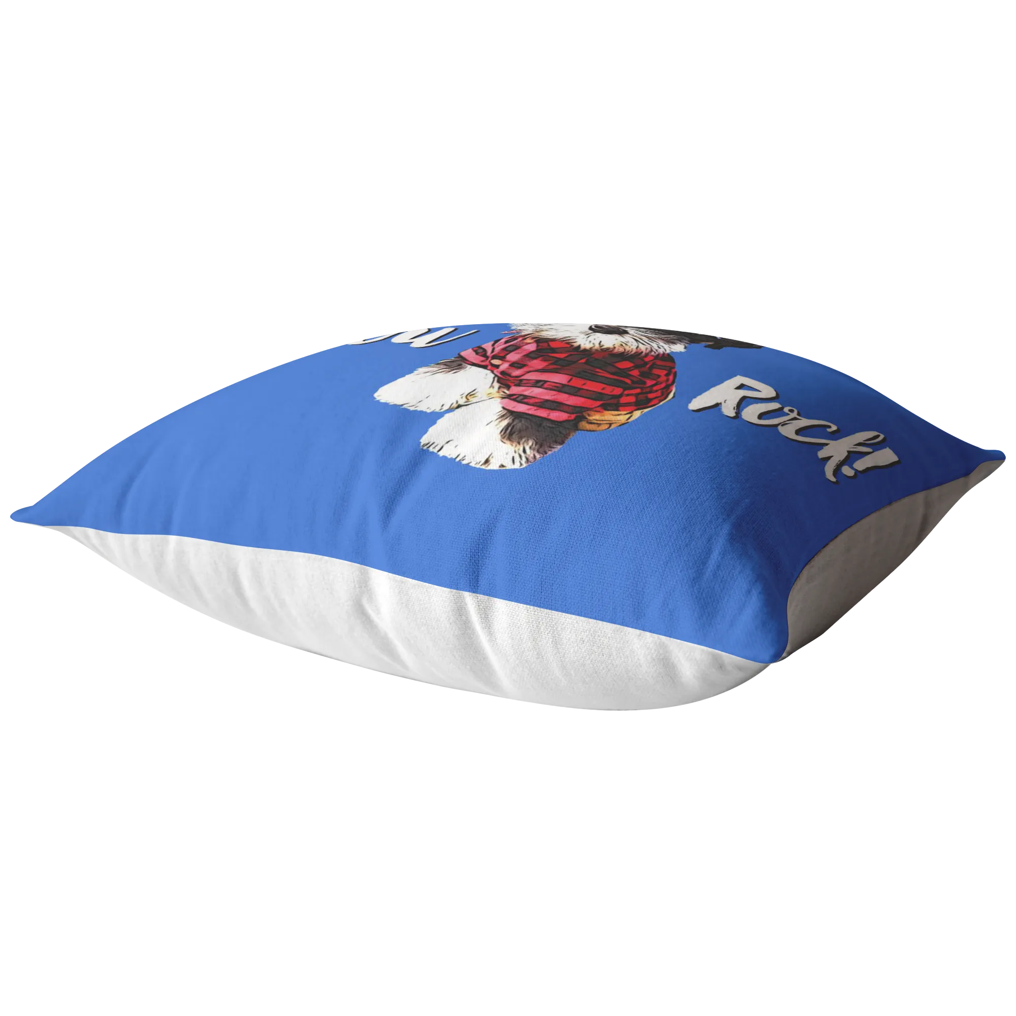 Custom - You Rock! Pillow (background color can change to anything)