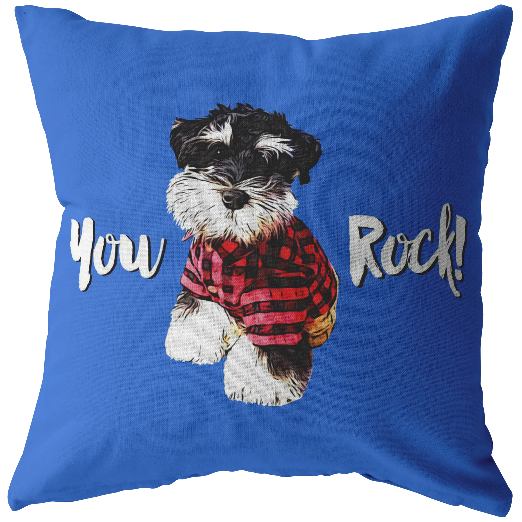 Custom - You Rock! Pillow (background color can change to anything)