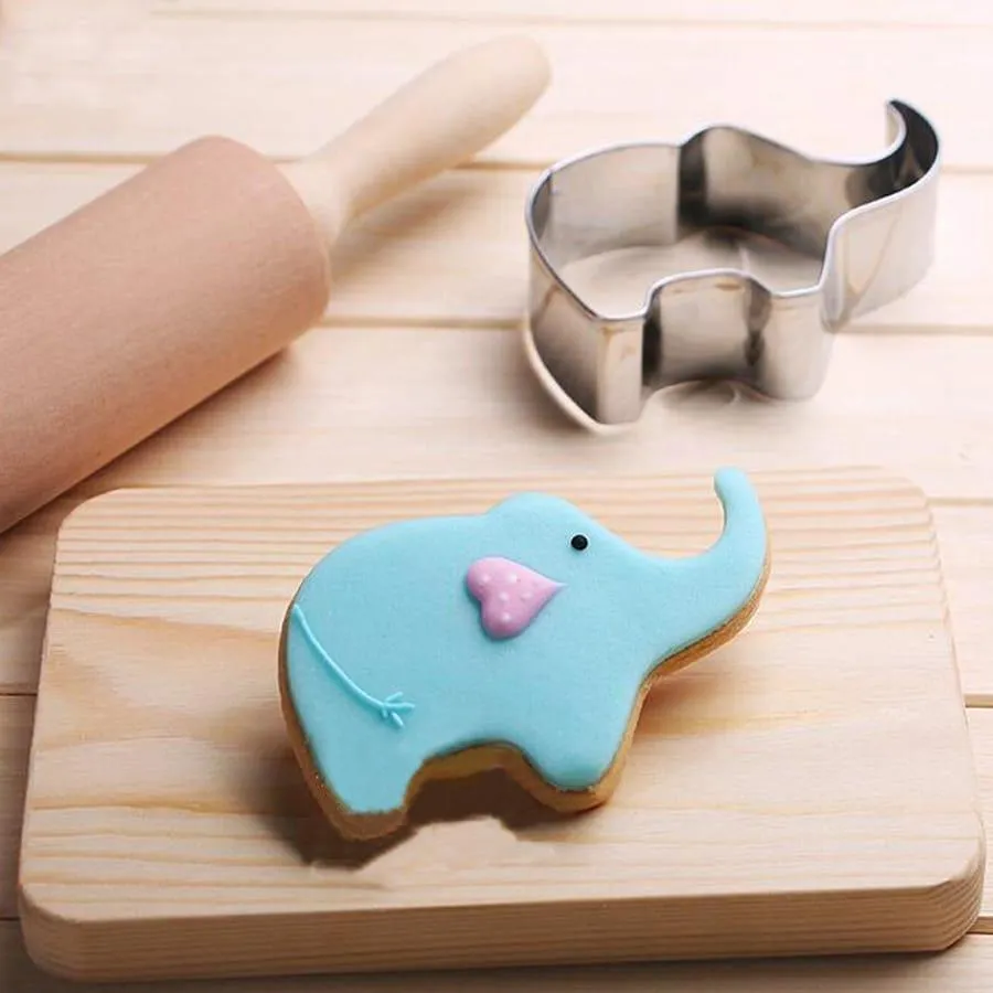 Cute Animal Shaped Eco-Friendly Stainless Steel Cookie Cutters Set