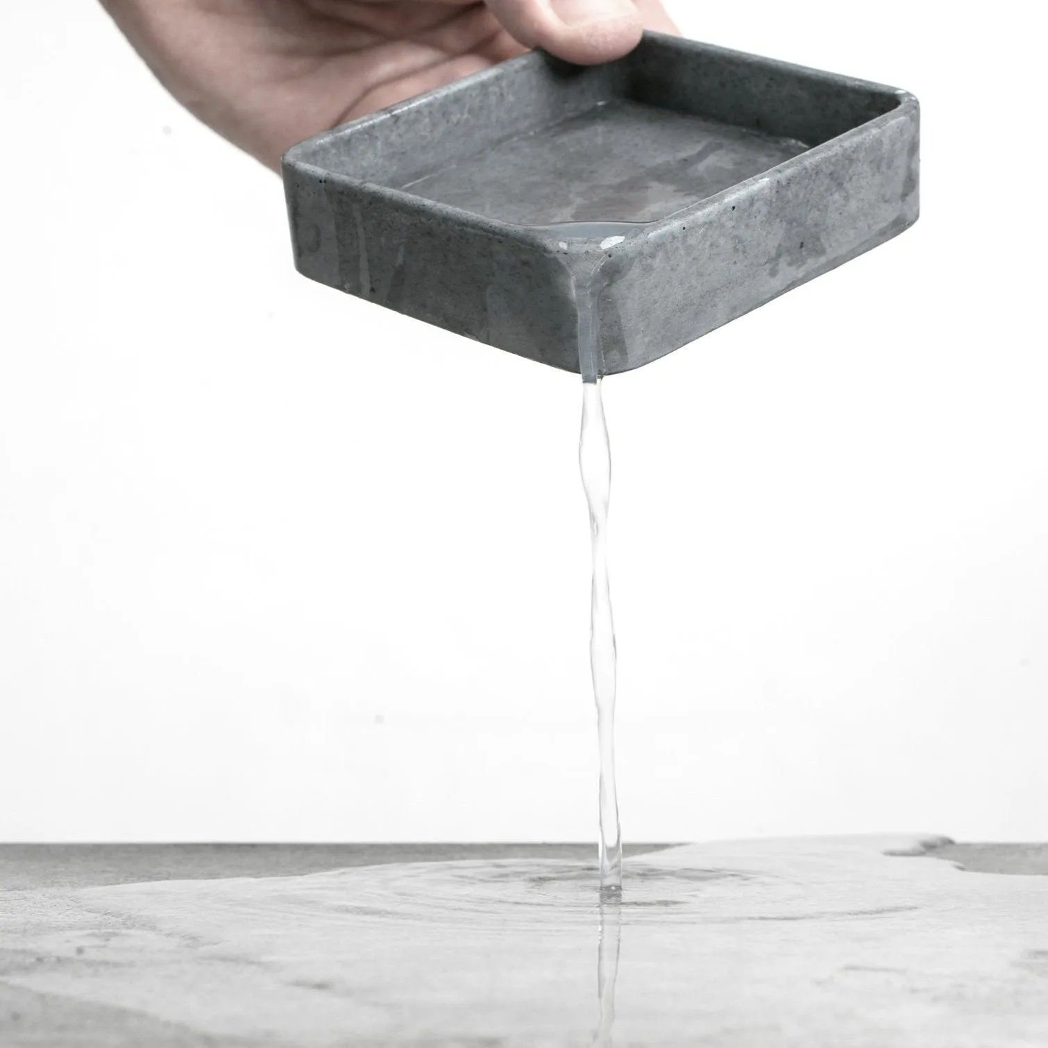 Light Grey Concrete Soap Stand w/ Vegan Soap