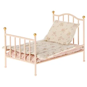 Maileg Toys Mouse Bed Miniature Vintage Bed Rose