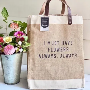 Quote Jute Bags |Flower Bag |Market Tote|Gift for Her|Market Tote Bag| Jute Tote bag | Shopping Bag| Burlap Bag|Farmhouse Bag|Grocery Bag