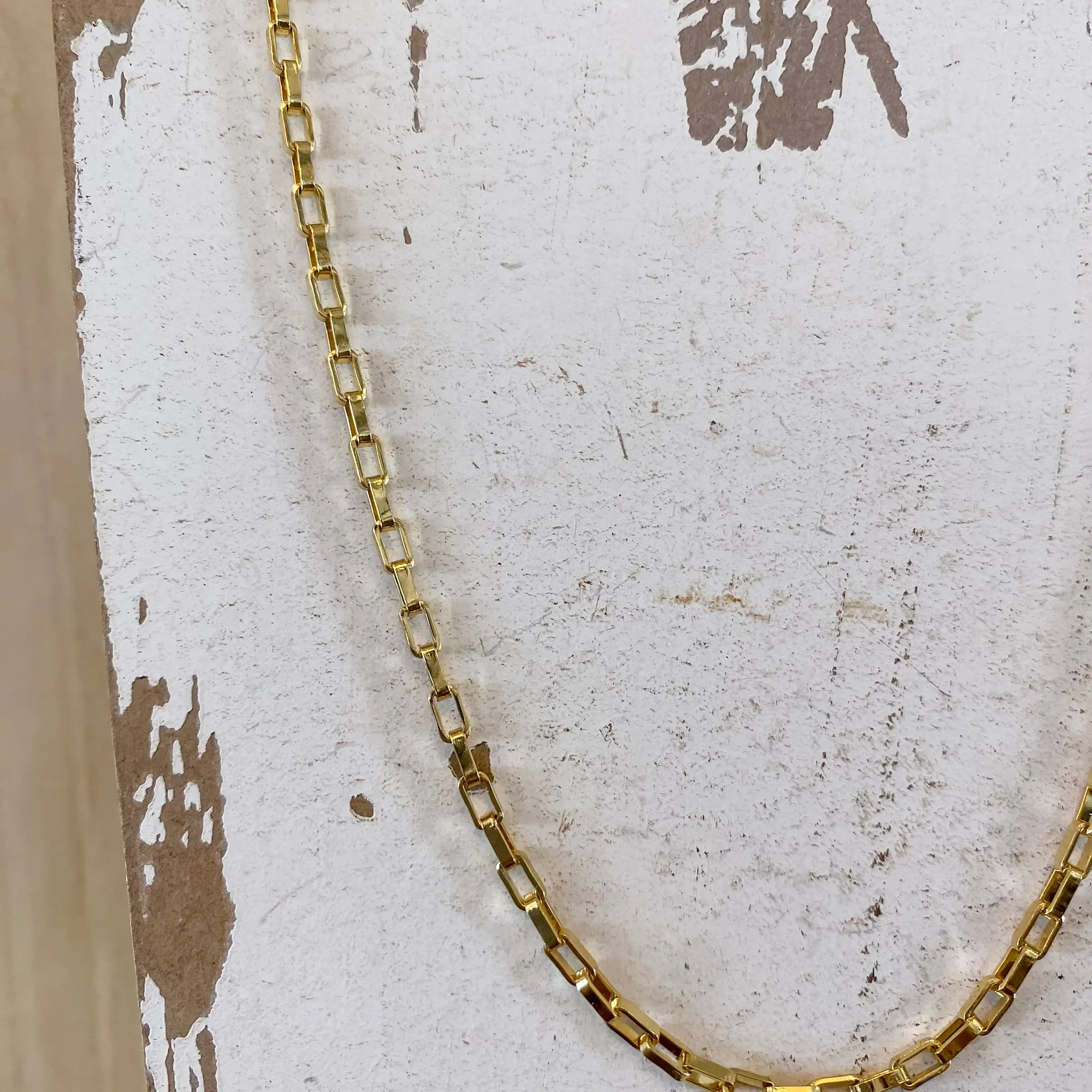 Rectangular Chain Necklace