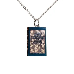 'Sense & Sensibility' Necklace - Book Cover in Silver
