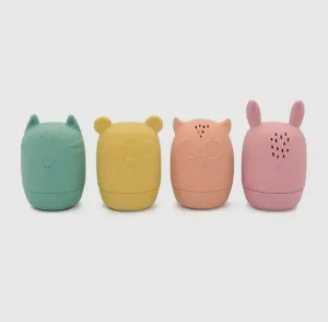Silicone Animals Bath Toy Water Cup Play Set