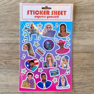 Sticker Sheet - Pop Stars
