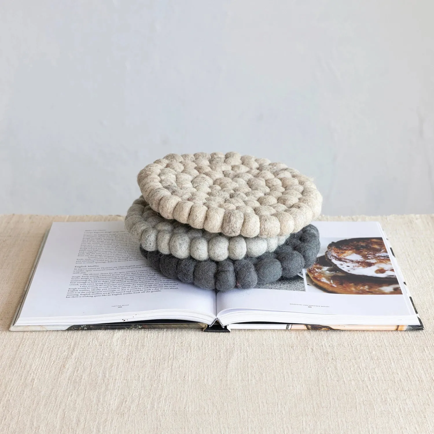 Wool Felt Ball Trivet